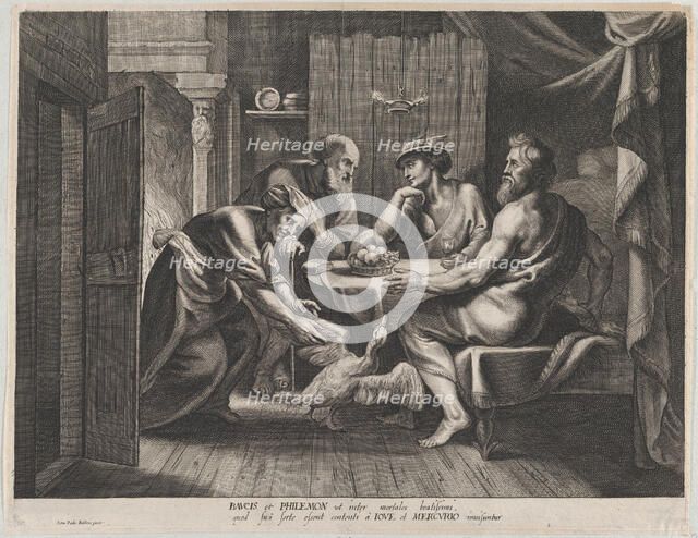 Jupiter and Mercury with Philemon and Baucis, ca. 1627-70. Creator: Anon.