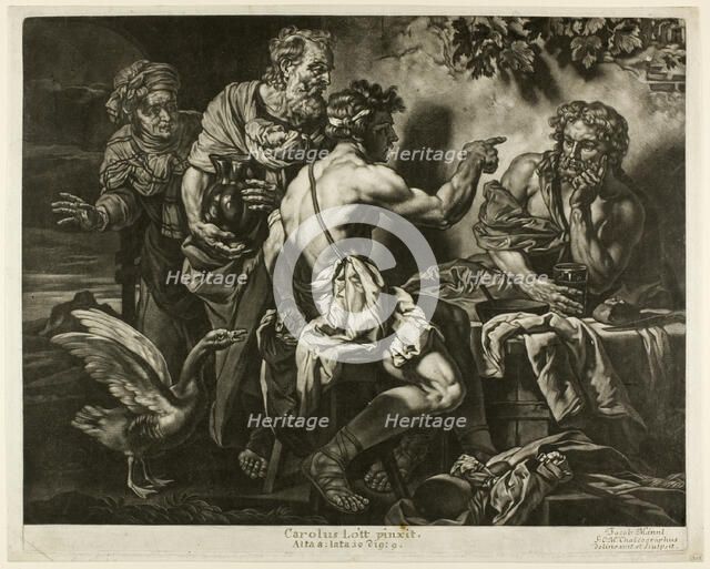 Jupiter and Mercury with Philemon and Baucis, n.d. Creator: Jacob Männl.