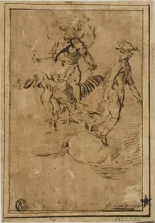 Jupiter and Mercury in the Clouds, n.d. Creator: Giacinto Gimignani