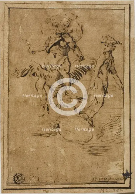 Jupiter and Mercury in the Clouds, n.d. Creator: Giacinto Gimignani.