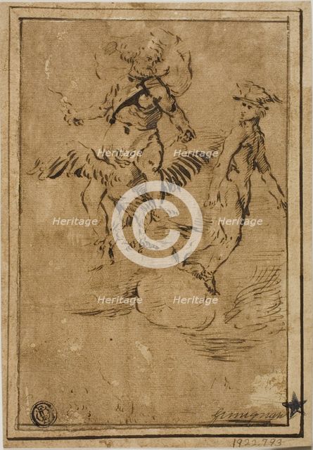 Jupiter and Mercury in the Clouds, n.d. Creator: Giacinto Gimignani.