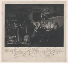 Jupiter and Mercury in the House of Philemon and Baucis, 1612. Creator: Hendrik Goudt
