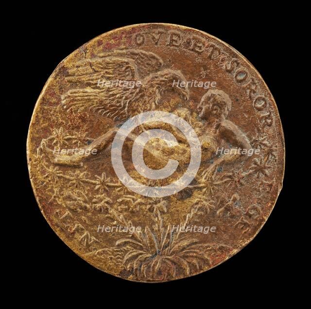 Jupiter as an Eagle Bringing the Infant Hercules to Juno [reverse], 1562. Creator: Matteo Pagano.