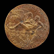 Jupiter as an Eagle Bringing the Infant Hercules to Juno [reverse], 1562. Creator: Matteo Pagano