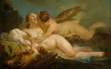 Jupiter disguised as Diana and Callisto, between 1745 and 1749. Creator: Jean Baptiste Marie Pierre
