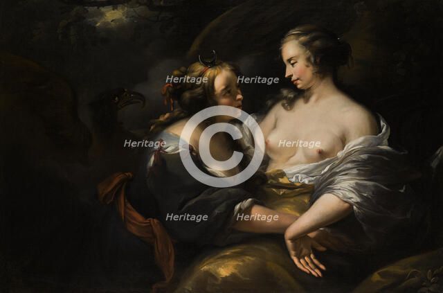 Jupiter, Disguised as Diana, Seducing the Nymph Callisto, .