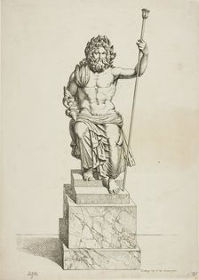Jupiter, drawn from the collection of M. Denon, c. 1820. Creator: Louis Lafitte