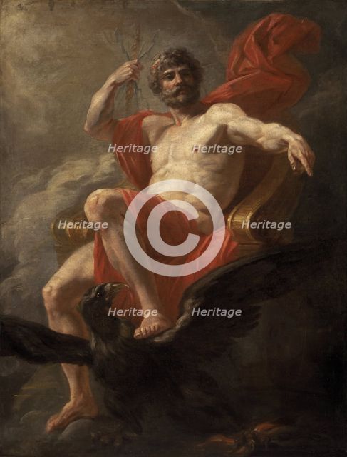 Jupiter Enthroned, End of 18th-early 19th century. Creator: Füger, Heinrich Friedrich (1751-1818).