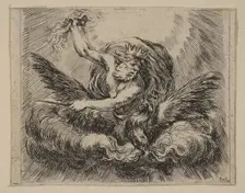 Jupiter, from Game of Mythology (Jeu de la Mythologie), 1644. Creator: Stefano della Bella