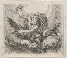 Jupiter, from Game of Mythology (Jeu de la Mythologie), 1644. Creator: Stefano della Bella