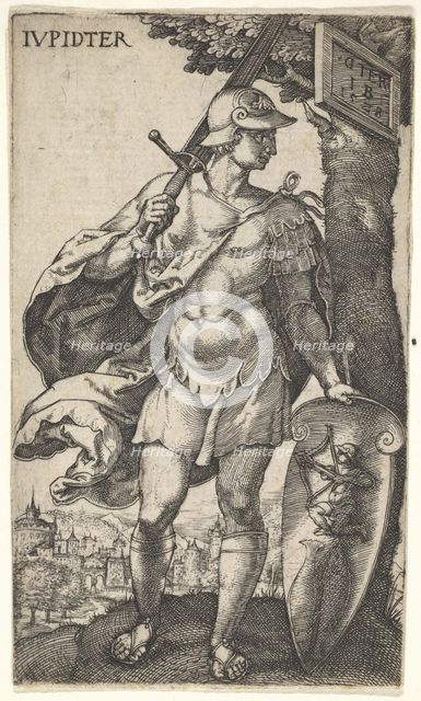 Jupiter from The Gods Who Preside Over the Planets, 1528. Creator: Master I.B..