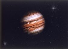 Jupiter from Voyager spacecraft. Creator: NASA
