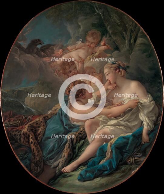 Jupiter, in the Guise of Diana, and Callisto, 1763. Creator: Francois Boucher.