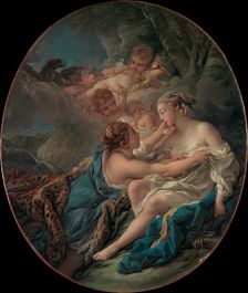 Jupiter, in the Guise of Diana, and Callisto, 1763. Creator: Francois Boucher