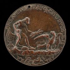 Jupiter in a Car Drawn by Eagles [reverse]. Creator: Unknown