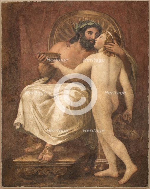 Jupiter Kissing Ganymede, 1759-1760. Creator: Mengs, Anton Raphael (1728-1779).