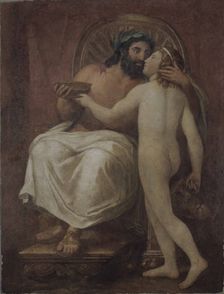 Jupiter Kissing Ganymede. Artist: Mengs, Anton Raphael (1728-1779)