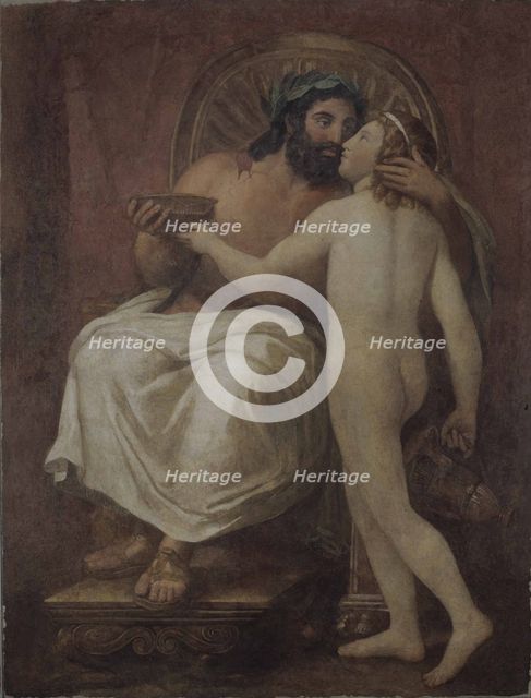 Jupiter Kissing Ganymede. Artist: Mengs, Anton Raphael (1728-1779)