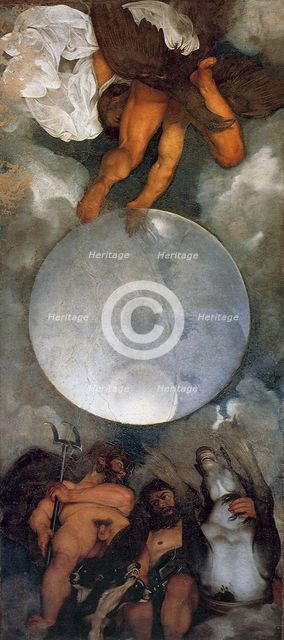 Jupiter, Neptune and Pluto, ca. 1597. Artist: Caravaggio, Michelangelo (1571-1610)