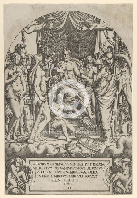 Jupiter on his Throne, 1547. Creator: Leon Davent.