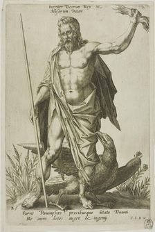 Jupiter, plate 2 from Parnassus Biceps, 1601. Creator: Robert Boissard