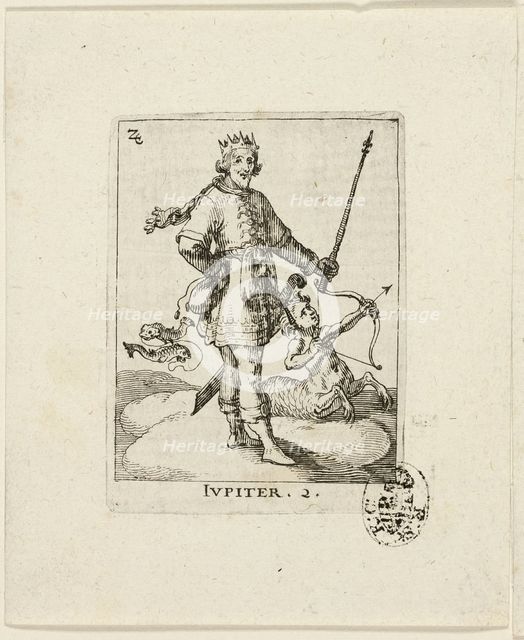 Jupiter, plate two from Der VII Planeten, n.d. Creator: Conrad Meyer.