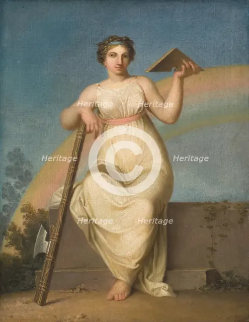 Jurisprudence. Allegorical Figure, 1800. Creator: Nicolai Abraham Abildgaard.