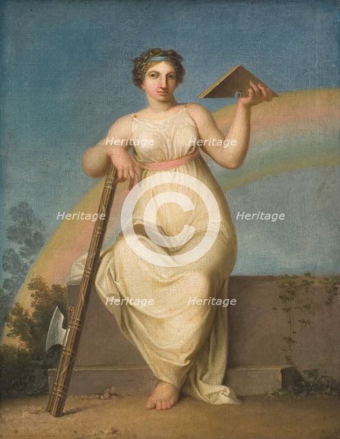 Jurisprudence. Allegorical Figure, 1800. Creator: Nicolai Abraham Abildgaard.