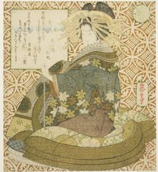 Jurojin, from the series "A Parody of the Seven Gods of Good Fortune (Mitate shichifukujin)", c.1828 Creator: Gakutei