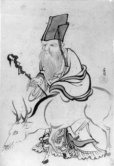 Juro (God of Luck), 18th-19th century. Creator: School of Katsushika Hokusai