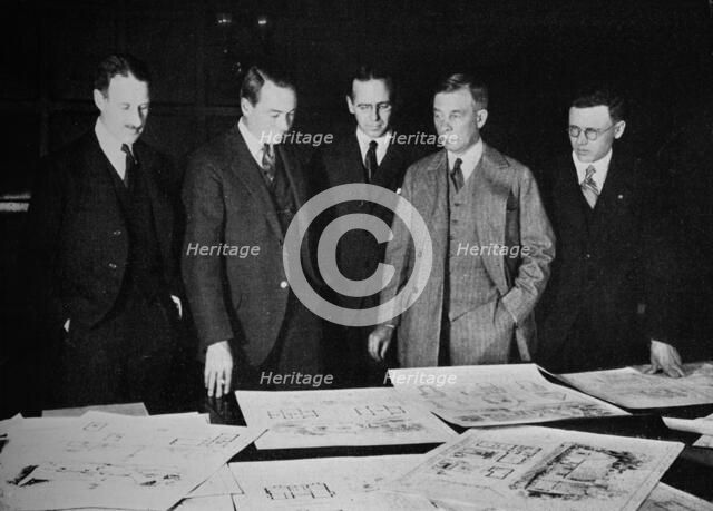 Jury for the Lehigh Portland Cement Home Competition, 1926. Artist: Unknown.