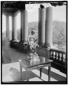 Jusserand presenting statue to Daniels, between 1910 and 1920. Creator: Harris & Ewing