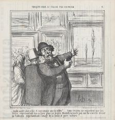 Just look what a degenerated and corrupt world we are living in..., from "Sketches from the... Creator: Honore Daumier