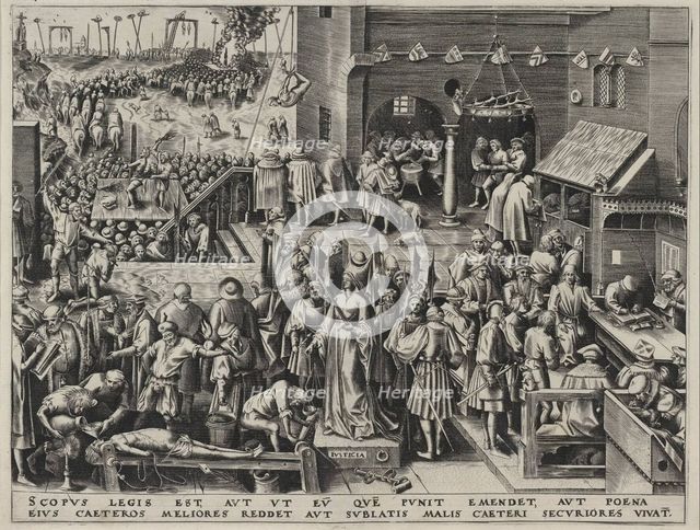 Justitia (Justice). Artist: Bruegel (Brueghel), Pieter, the Elder (ca 1525-1569)