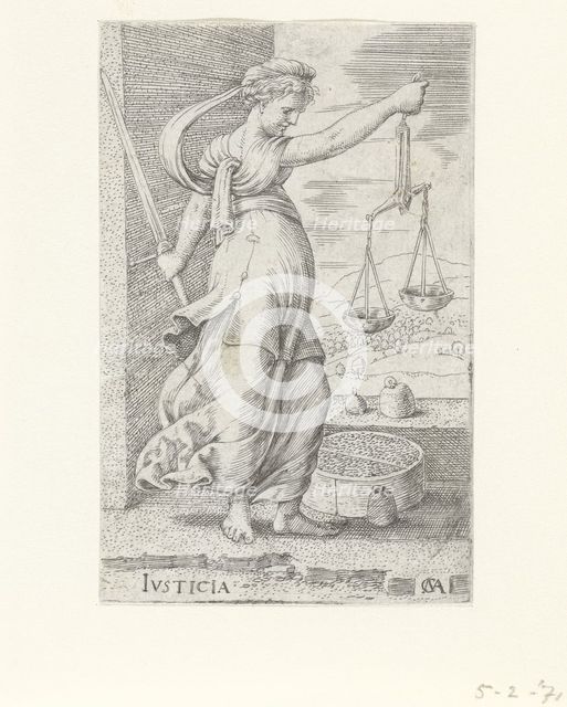 Justitia (Justice). Artist: Massys, Cornelis (1510-1556)
