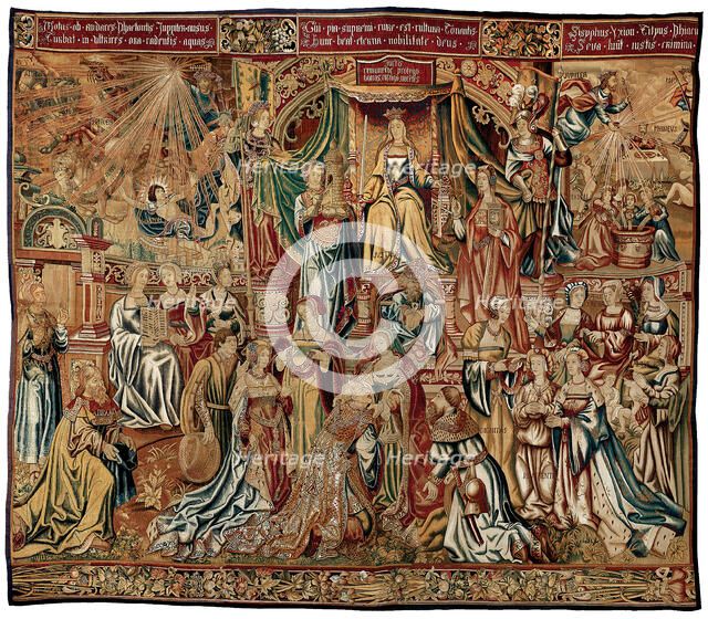 Justitia (Justice) from Los Honores, Flanders, 1525/32. Creators: Unknown, Pieter van Aelst.