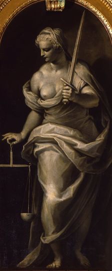 Justice, 1590-1595. Creator: Palma il Giovane, Jacopo, the Younger (1544-1628)