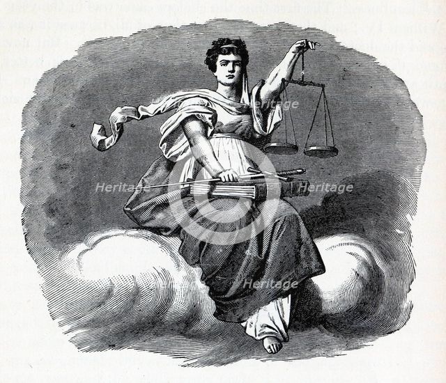 Justice, 1882. Artist: Anonymous  