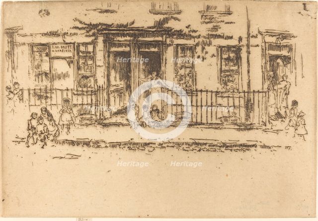 Justice Walk - Chelsea, c. 1886/1888. Creator: James Abbott McNeill Whistler.