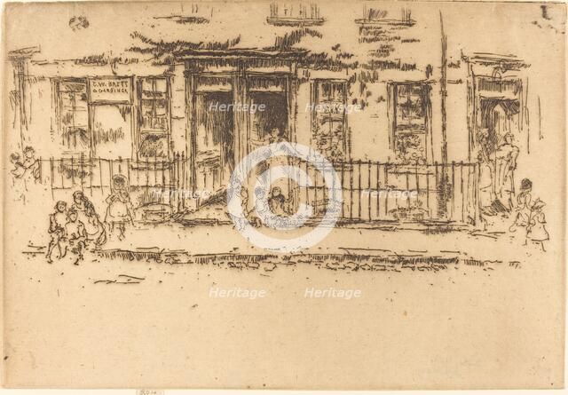 Justice Walk - Chelsea, c. 1886/1888. Creator: James Abbott McNeill Whistler.