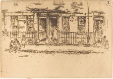 Justice Walk - Chelsea, c. 1886/1888. Creator: James Abbott McNeill Whistler
