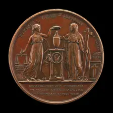 Justice and Faith [reverse], 1823. Creator: Mathias-Nicholas-Marie Vivier