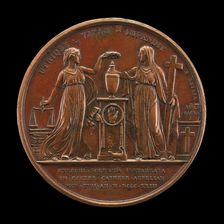 Justice and Faith [reverse], 1823. Creator: Mathias-Nicholas-Marie Vivier