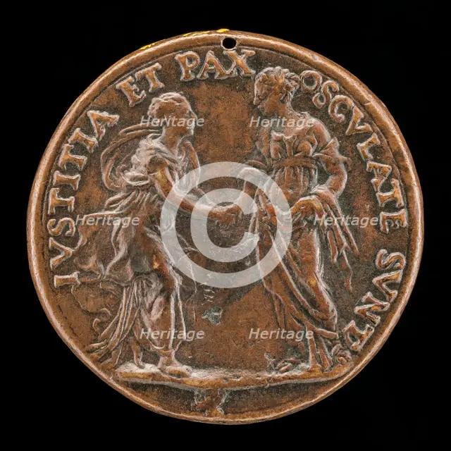 Justice and Peace [reverse], c. 1500/1525. Creator: Unknown.