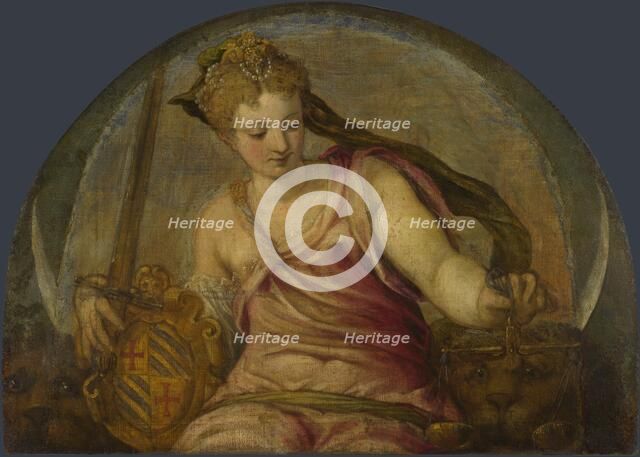 Justice. Artist: Salviati, Giuseppe (1520-1575)