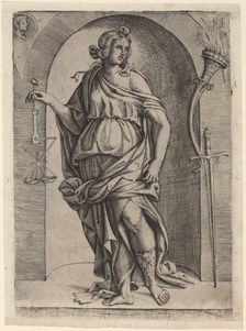 Justice, c. 1520. Creator: Master I.I.CA