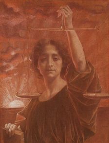 Justice, c1906. Creator: Lucien Lévy-Dhurmer