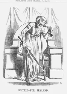 Justice - For Ireland 1866. Creator: John Tenniel