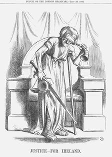 Justice - For Ireland 1866. Creator: John Tenniel