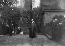 Justice Harlan, Funeral - Radcliffe, Dr. Wallace, Pastor, New York Avenue Presbyterian Church, 1911. Creator: Harris & Ewing